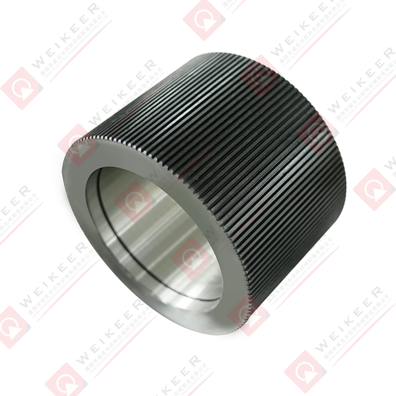 Roller pelet keluli aloi beralun terbuka